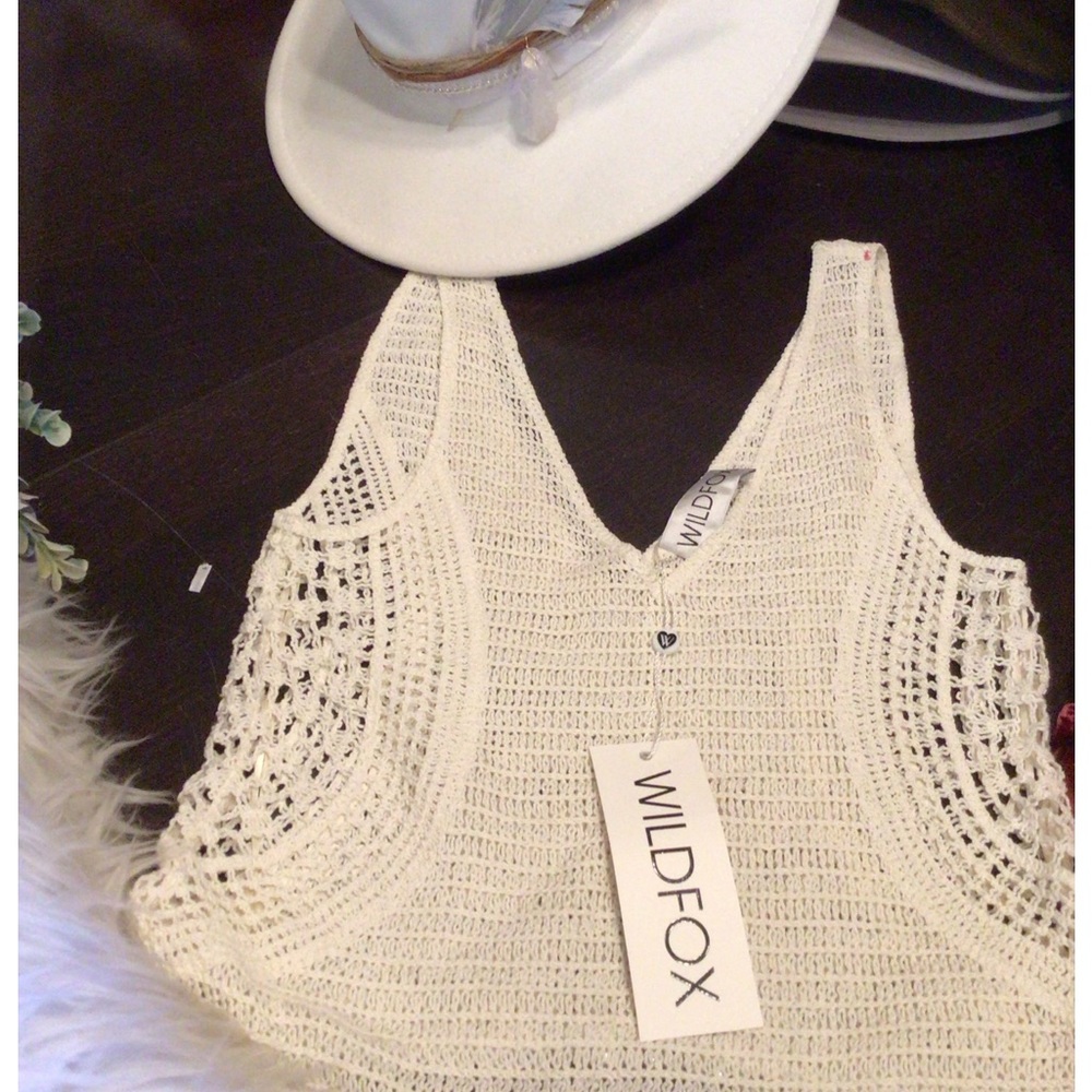NEW! Rare WILDFOX crochet tank